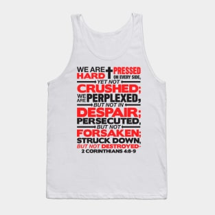 2 Corinthians 4:8-9 Not Forsaken Tank Top